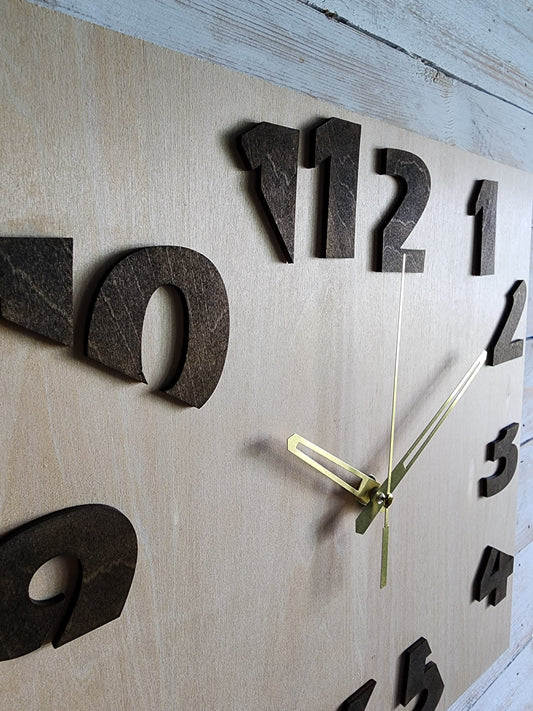 Modern Minimalist Clock- Square