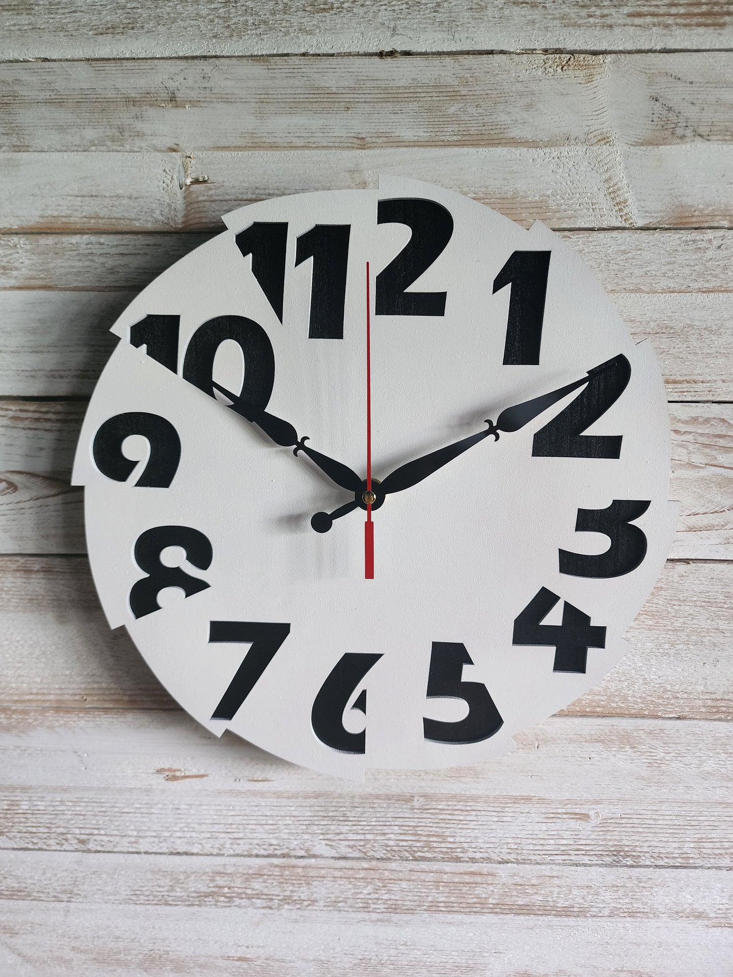 Modern Minimalist Clock- White