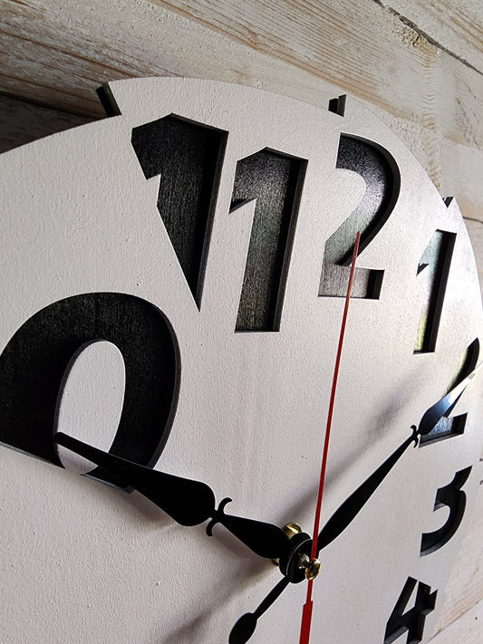 Modern Minimalist Clock- White